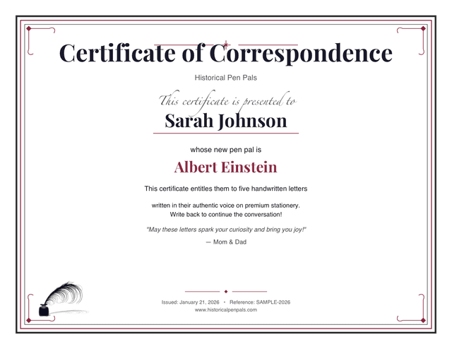 Printable gift certificate