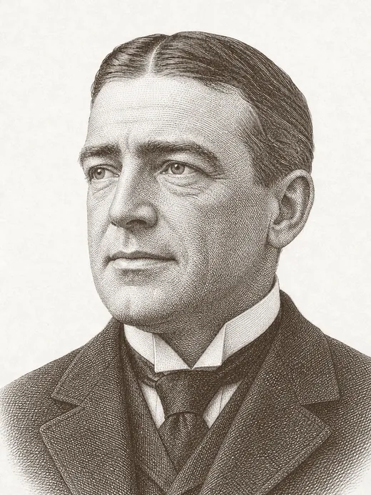 Engraved portrait of Ernest Shackleton